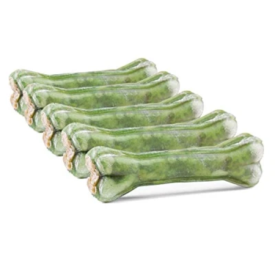 Abbildung von DOGBOSS 100% Natur Kauknochen Hundeknochen, Rinderhaut mit Dental Salbei 5 Stück 17 cm