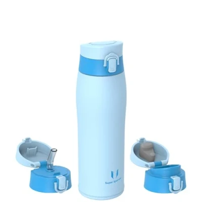 Abbildung von Super Sparrow Trinkflasche Edelstahl 18/8 Trinkbecher 750ml BPA Frei, Auslaufsicher Thermobecher, Trinkflaschen für Sport, Unterwegs, Schule, Outdoor, Büro, Zuhause