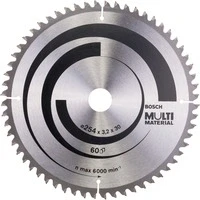 Abbildung von Bosch Kreissägeblatt Multi Material 254 x 30 x 3,2 mm 60 T