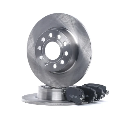 Abbildung von RIDEX 3405B1431 Bremsscheiben und beläge Hinterachse voll VOLKSWAGEN: Golf 7 Schrägheck, Variant, Alltrack 7, SEAT: Leon III ST