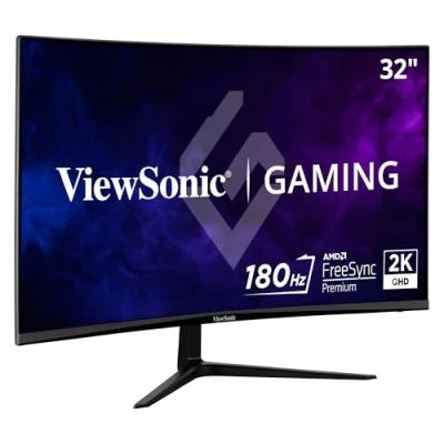 Abbildung von ViewSonic VX3218C 2K 32&quot; QHD VA Curve Frameless Monitor, 165Hz, 1ms MPRT, 2 HDMI, DisplayPort, Speakers, FreeSync Premium, HDR10