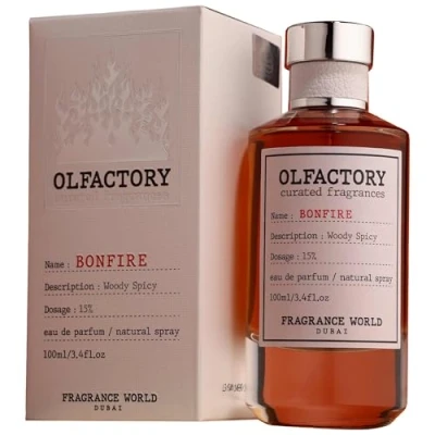 Abbildung von Fragrance World Olfactory Bonfire Eau de Parfum Warm Cloves, Rich Caramel &amp; Sensual Amber Luxurious Sophisticated Scent