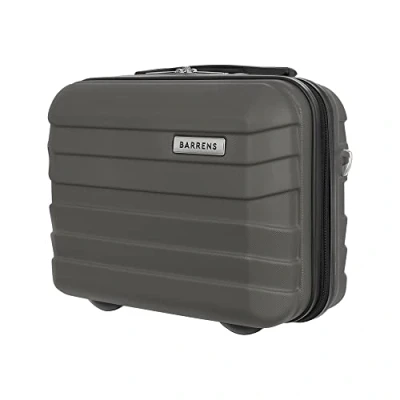 Abbildung von BARRENS Kosmetiktasche Reiseetui mit Griff Handgepäck Zur Befestigung am Koffer oder zum Tragen über der Schulter ABS Material 31x35x18 cm 17l Graphit