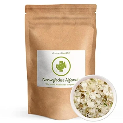 Abbildung von Bio Norwegisches Algensalz 150g 100% Naturprodukt vegan und ohne Hilfs Zusatzstoffe aus unberührten Gewässern Norwegens