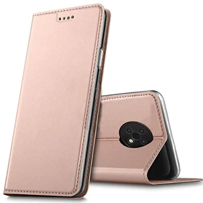 Abbildung von Verco Handyhülle für Nokia G50, Premium Handy Flip Cover G50 Hülle [integr. Magnet] Book Case PU Leder Tasche, Rosegold