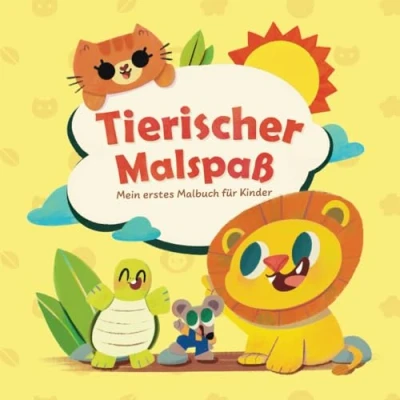 Abbildung von Tierischer Ausmalspaß: Liebevolle Tierillustrationen Malbuch für Kinder ab 1/2 Jahren Mit 50 Motiven Niedliche Tiere Zoo und Bauernhof