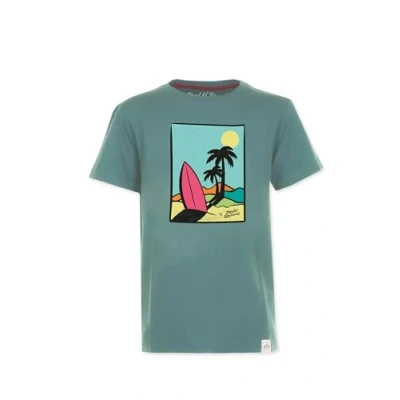 Abbildung von Band of Rascals Kinder Kurzarm T Shirt Palms aus Bio Baumwolle, sage, Gr. 134