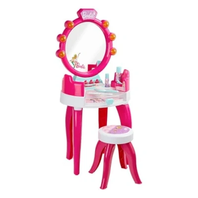 Abbildung von Klein Schminktisch Barbie Schönheitsstudio mit Zubehör, Licht und Soundfunktion