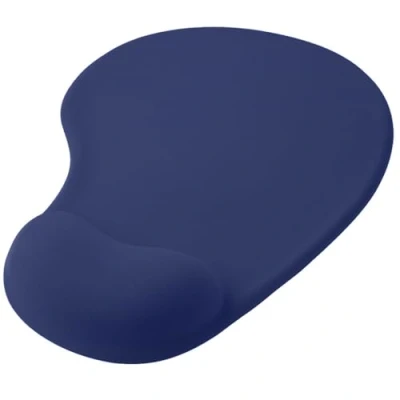 Abbildung von OcioDual Mauspad mit Handgelenkauflage, Dunkelblau, Ergonomische Mouse Pad Gelunterstützung, Weicher Stoff Rutschfester Gummibasis für Laser und Optische Mäuse