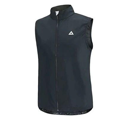 Abbildung von Airtracks Funktionsweste Herren Fahrradweste / Laufweste Pro Line leichte Radweste Reflektierend Winddicht Atmungsaktiv, » S M L XL XXL XXXL «