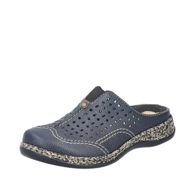 Abbildung von Rieker Clog Schlupfschuh, Hausschuh, Sommerschuh mit Perforation