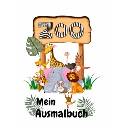 Abbildung von Das ZOO Tiere Ausmalbuch: Ausmalbuch für Kinder