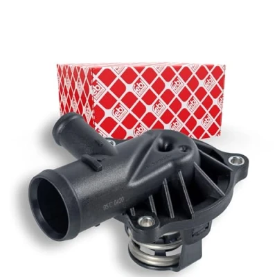 Abbildung von FEBI BILSTEIN 170648 Kühlwasserthermostat 95 mit Dichtung AUDI: Q7, A4 B8 Avant, Limousine, VOLKSWAGEN: Touareg I, II, Phaeton