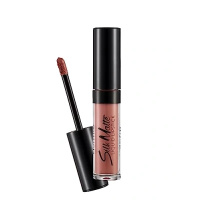 Abbildung von Flormar Silk Matte Intensiv pigmentierter, pflegender, matter Flüssiglippenstift mit Cupuaçu und Baobab Öl Nr. 001 Undressed
