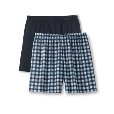 Abbildung von CALIDA Prints Benefit Boxershorts Herren, im Doppelpack, mit überzogenem Bund