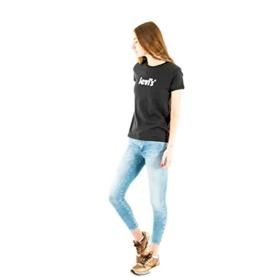 Abbildung von Levi&#039;s THE Perfect TEE Tshirt print, Damen, Größe: Large, Caviar