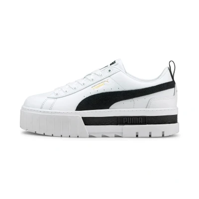 Abbildung von Puma Mayze Sneaker low, Damen, Größe: 38.5, White/black Schuhe
