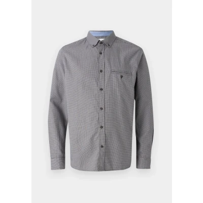 Abbildung von TOM Tailor Structured Hemd, Herren, Größe: Small, Tarmac grey/white