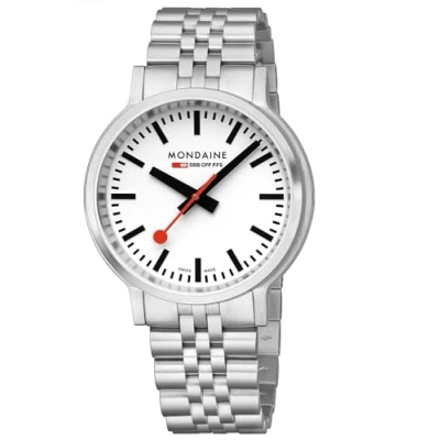 Abbildung von Mondaine MST.4101B.SJ.2SE Herrenuhr stop2go mit Stahlband 41 mm