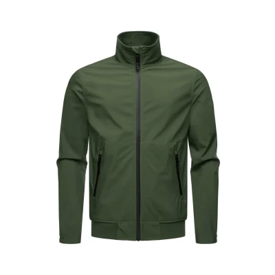 Abbildung von Ragwear Collwie Regenjacke / wasserabweisende Jacke, Herren, Größe: 4XL, Dark olive