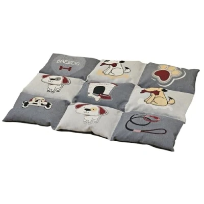Abbildung von Nobby Liegematte PATCHY Classic grau/beige L x B: 58 80 cm