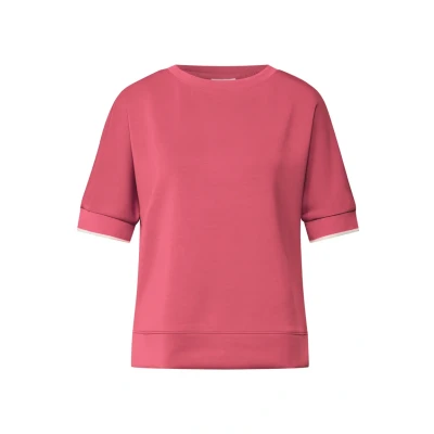 Abbildung von Street One SILK LOOK Tshirt basic, Damen, Größe: 44, Rosa