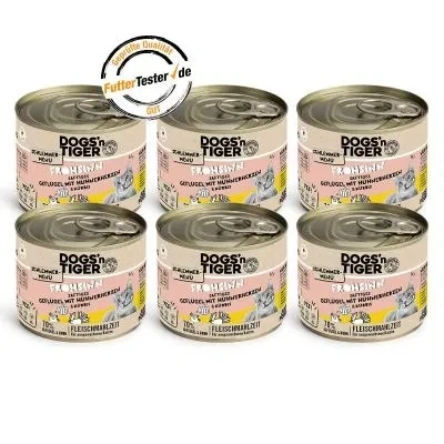 Abbildung von Adult, Katzenfutter, Frohsinn, Katzen Nassfutter, Getreidefrei, Geflügel &amp; Kürbis, 6x 200g 6x200g