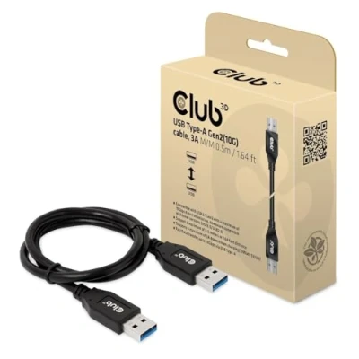 Abbildung von Club 3D CAC 1409 USB Typ A Gen2(10G) Kabel, 3A St/St 0.5m