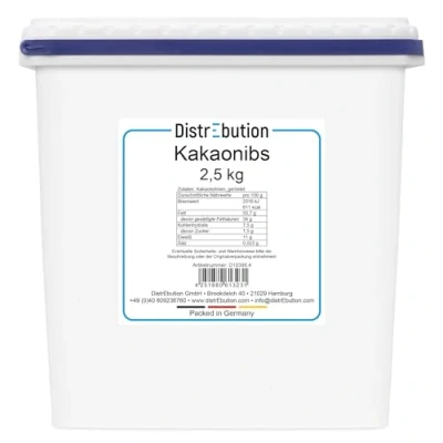 Abbildung von Kakao Nibs ohne Zucker 2,5kg roh natürlich