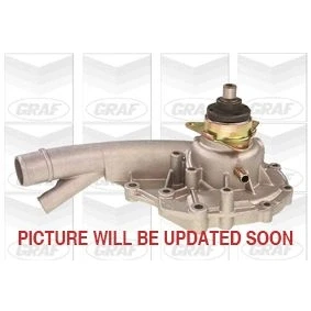 Abbildung von GRAF PA495 Wasserpumpe mit Dichtung mechanisch Gusseisen für Keilrippenriementrieb MERCEDES BENZ: W124 Limousine, 190, Coupe