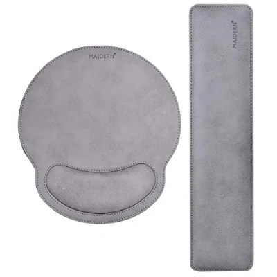 Abbildung von MAIDERN Memory Foam Set Tastatur Handballenauflage und Mauspad mit Handgelenkkissenunterstützung für Büro, Computer, Laptop, Mac Komfortabel, leicht zur einfachen Schmerzlinderung beim Tippen