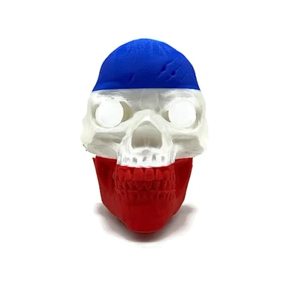 Abbildung von eXODA Abdeckung für Anhängerkupplung Kappe Frankreich Totenkopf Schädel