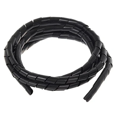 Abbildung von Maclean MCTV 687 B Flexible Kabelspirale Spiralband Kabelschlauch Bündelbereich Wickelschlauch 3m (20.4 * 22mm, Schwarz)