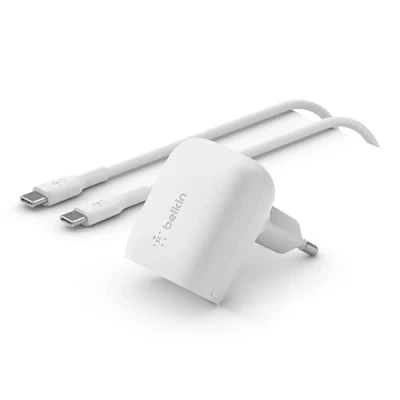 Abbildung von Belkin 20 W USB C Power Delivery Schnellladegerät, Zertifiziert für PD 3.1 PPS, Ladegerät im Taschenformat iPhone 15, Pro, Max, Mini, iPad, Galaxy, Pixel und andere Geräte