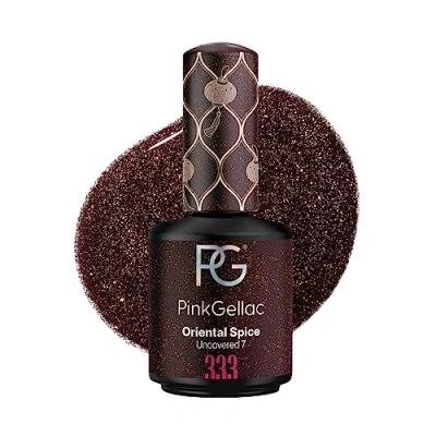 Abbildung von Pink Gellac UV Gel Nagellack 333 Oriental Spice 15 ml Lang Anhaltend Shellac Braun Lack für Nägel in Salonqualität Made Holland