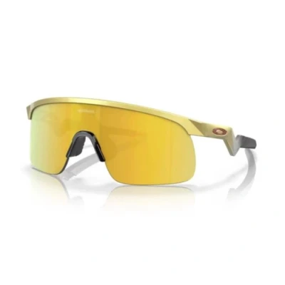 Abbildung von Oakley Kind OJ9010 RESISTOR 901008 Gläser SONNENBRILLEN O_matter Gold Maske Normal Prizm