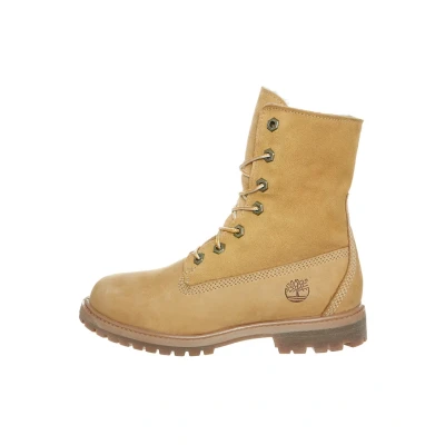 Abbildung von Timberland Waterproof Authentics Teddy Fleece Fold Down Damen Boot Wheat Nubuck 37