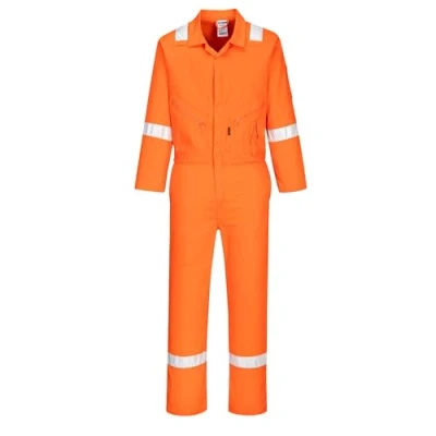 Abbildung von Portwest Iona Baumwoll Overall, Größe: 4XL, Farbe: Orange, C814ORR4XL