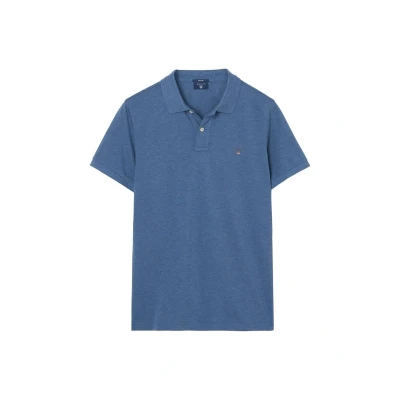 Abbildung von GANT Original Rugger PLUS SIZE Poloshirt, Herren, Größe: Small, Denim blue melange
