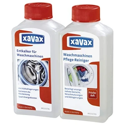 Abbildung von Xavax Reinigungs Set, Waschmaschinen Pflege, 2 x 250 ml Maschinenpfleger