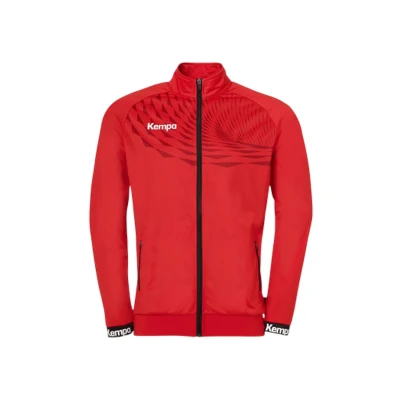 Abbildung von Kempa Herren Wave 26 Poly Jungen Sport Fußball Training Sweatshirt Sweatjacke, Rot (Red/Chilli Red), M