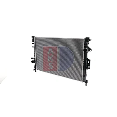 Abbildung von AKS DASIS 092028N Kühler, Motorkühlung 670 470 27 Kühlrippen gelötet VOLVO: S80 II, XC60 I, V70 3, FORD: S Max Mk1, FOCUS 3 Turnier