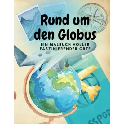 Abbildung von Rund um den Globus: Ein Malbuch voller faszinierender Orte