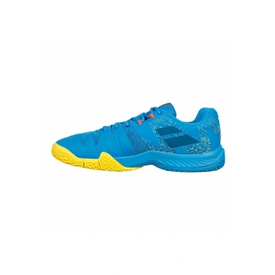 Abbildung von Babolat Movea Padelschuhe, Herren, Größe: 46.5, Frenchblue vibrant yellow Mesh
