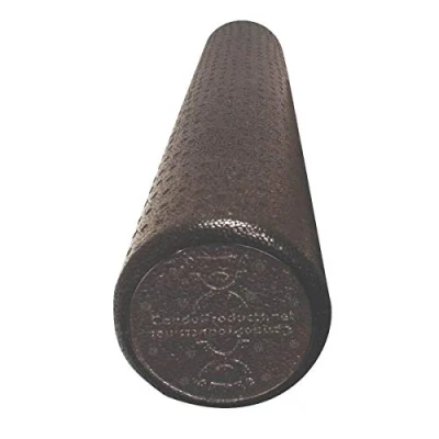 Abbildung von CanDo Faszienrolle/Massagerolle Pilates, Physio, Yoga, Triggerpunkt, 91 x 15 cm, schwarz