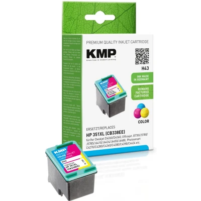 Abbildung von KMP Druckerpatrone H43 color kompatibel zu HP 351XL (CB338EE)