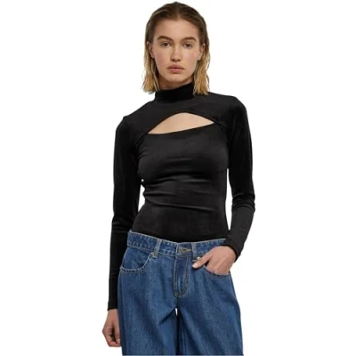 Abbildung von Urban Classics Cutout Turtleneck Body, Damen, Größe: XS, Black
