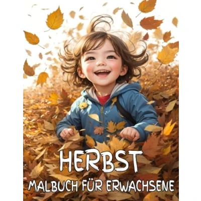 Abbildung von Herbst Malbuch für Erwachsene: Ausmalbuch mit 50 Herbstmotiven Erwachsene, Jugendliche und Senioren zur Entspannung Stressabbau