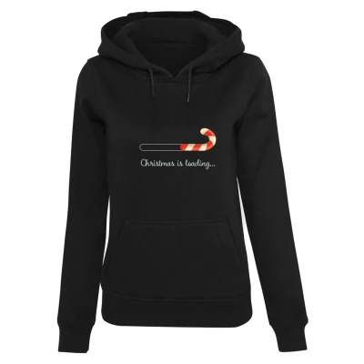 Abbildung von Merchcode Christmas Loading Heavy Kapuzenpullover, Damen, Größe: 3XL, Black