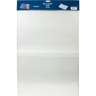 Abbildung von Securit MC TIA4 Einleger für Speise /Getränkekarten, Serien Classic, Design, Rio und Trendy, Kunststoff, 10 ( 29,7 X 21 cm), Trasparente